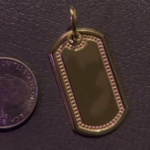 Amazing condition real  10k solid gold dog tag.